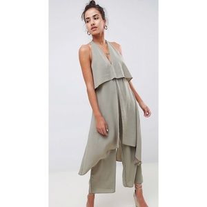 Sage Green layered jumpsuit